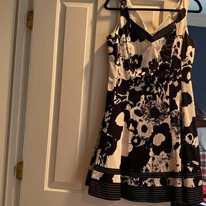 Nine West Floral Print Cocktail Dress-Size 10